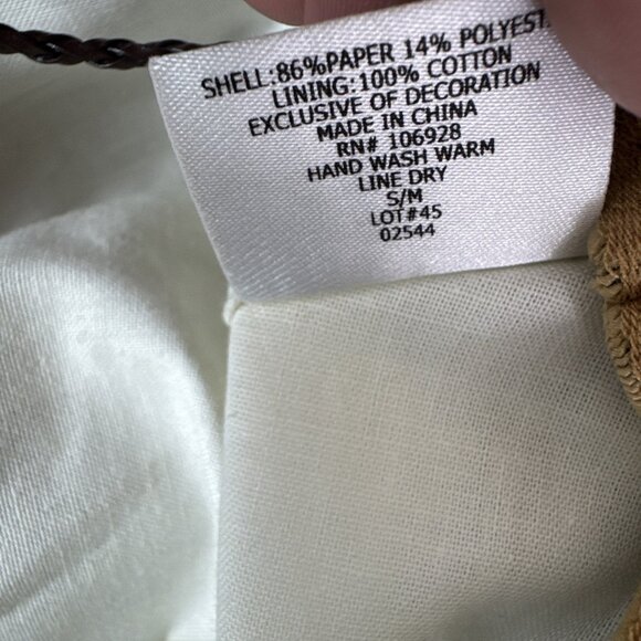 Coolibar Women's S/M Floppy Woven Sun Hat Tan EUC - Picture 4 of 13